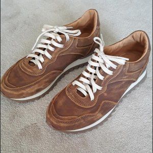 Brown Distressed Sneakers - Womens 9